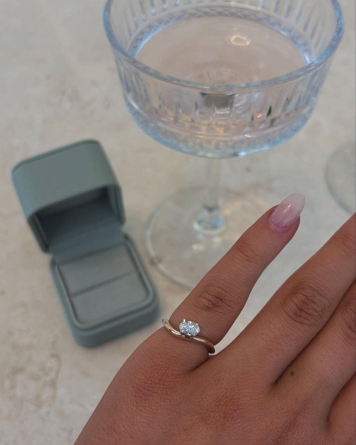 ‘Cleo’ diamond pinky ring