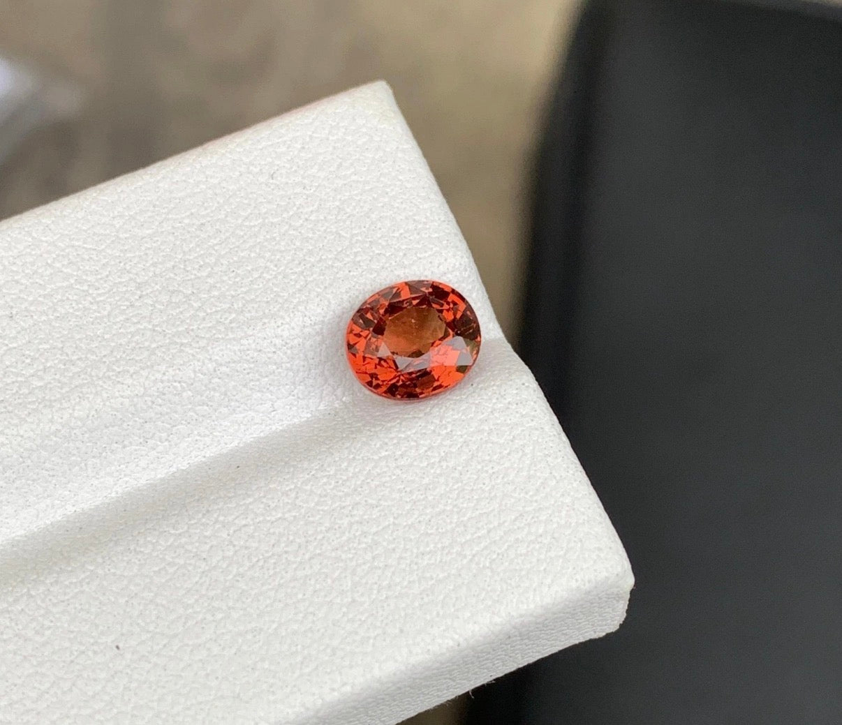 1.75ct natural african orange spinel oval