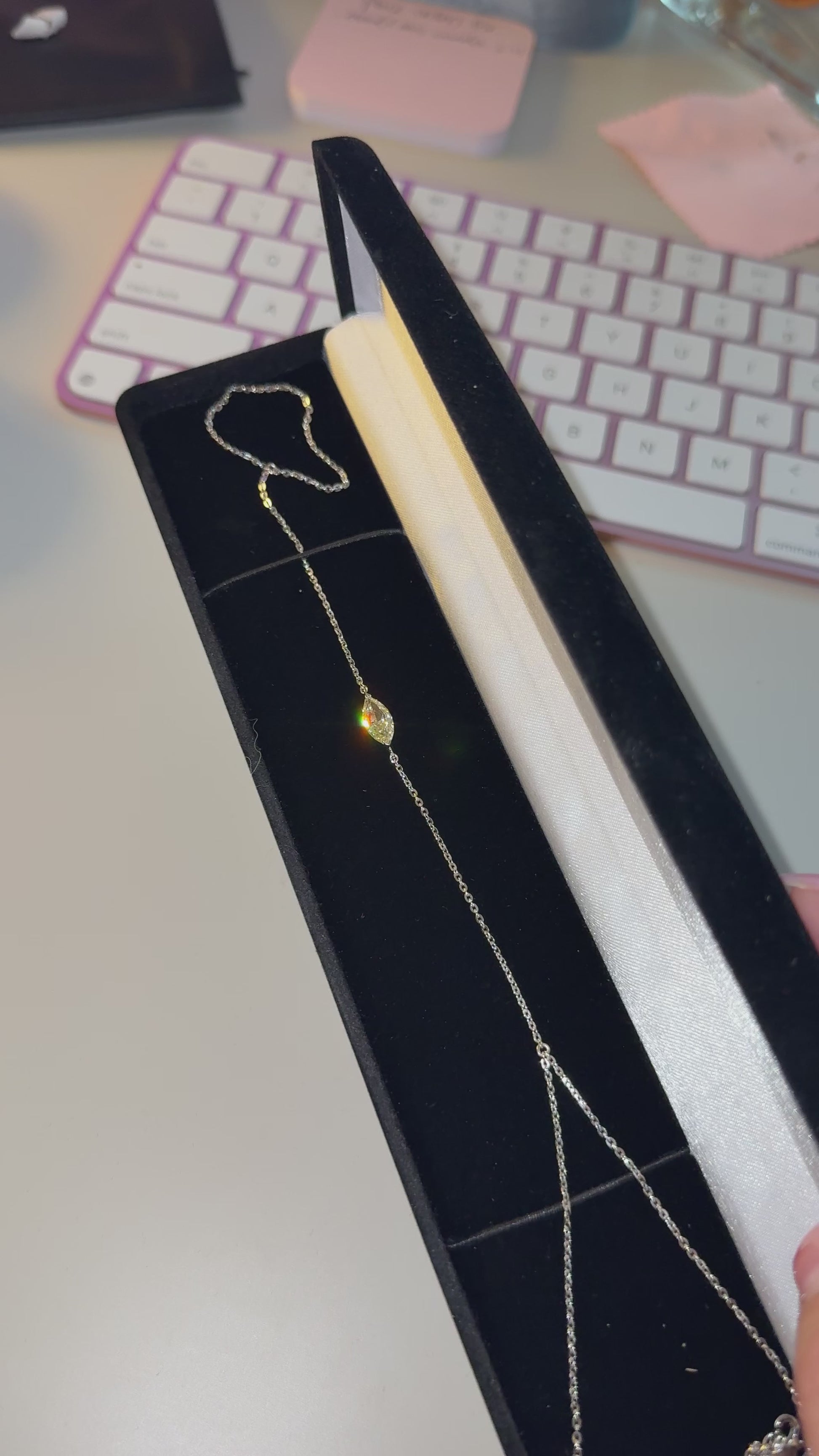 Elisse diamond & gold hand chains