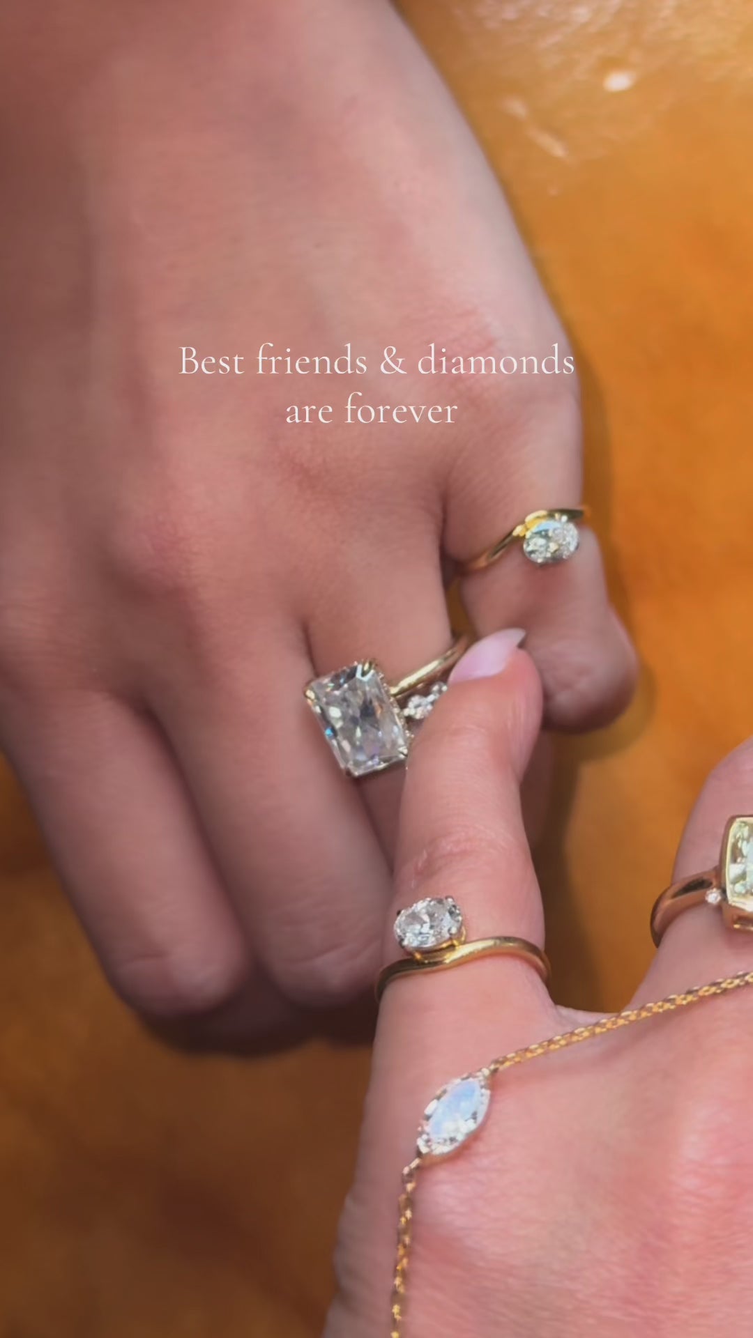 ‘Cleo’ diamond pinky ring