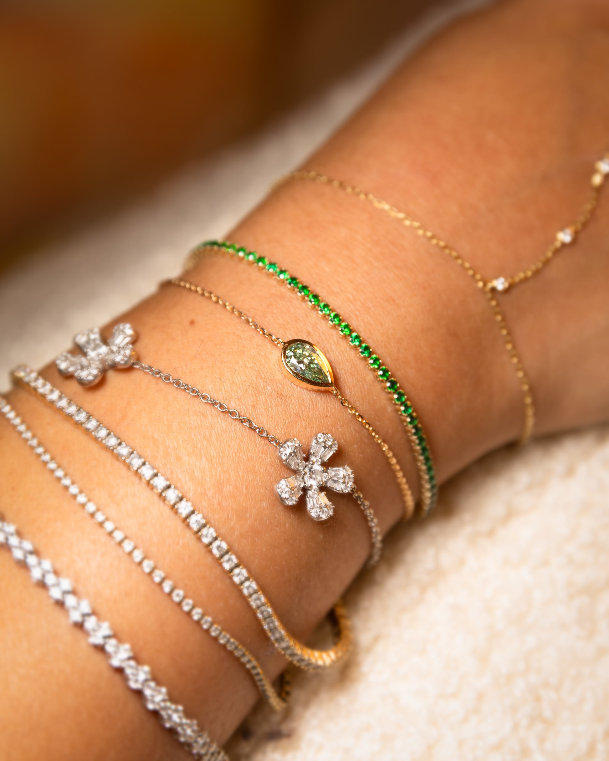 The Mend diamond bezel bracelet