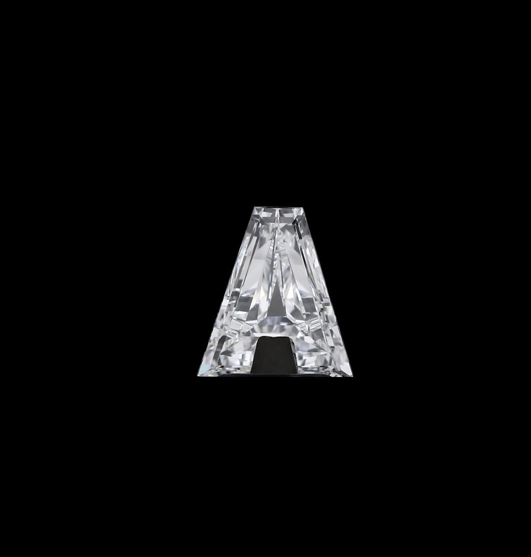 Diamond cutout letter Pendant