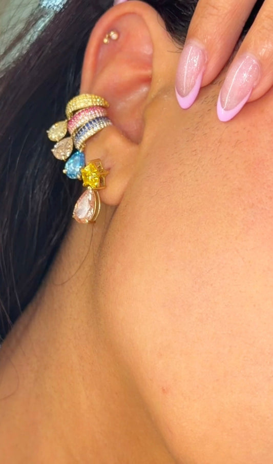 “Samia” diamond ear cuff