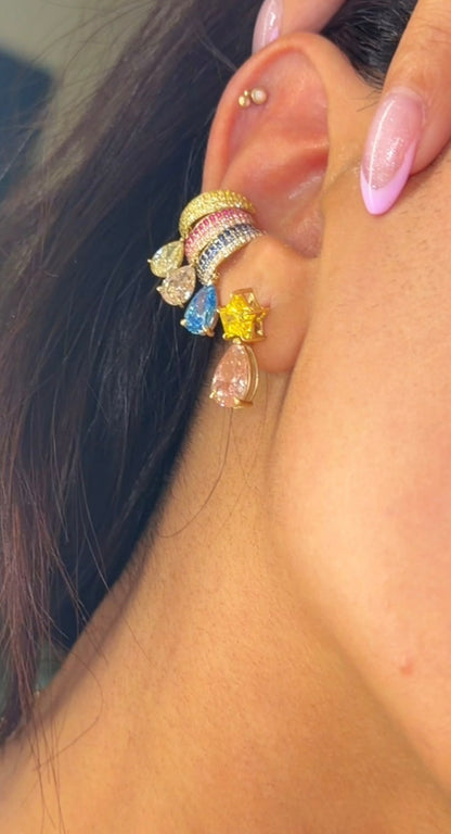 “Samia” diamond ear cuff