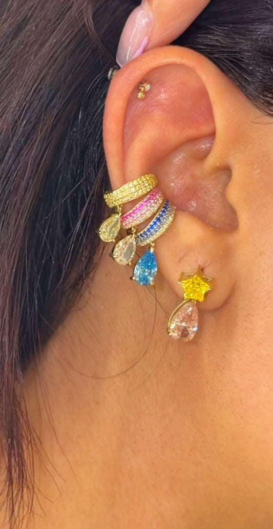 “Samia” diamond ear cuff