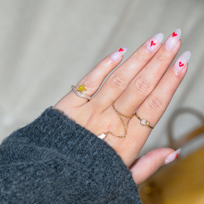 “Etoile” Star Diamond Pinky Ring