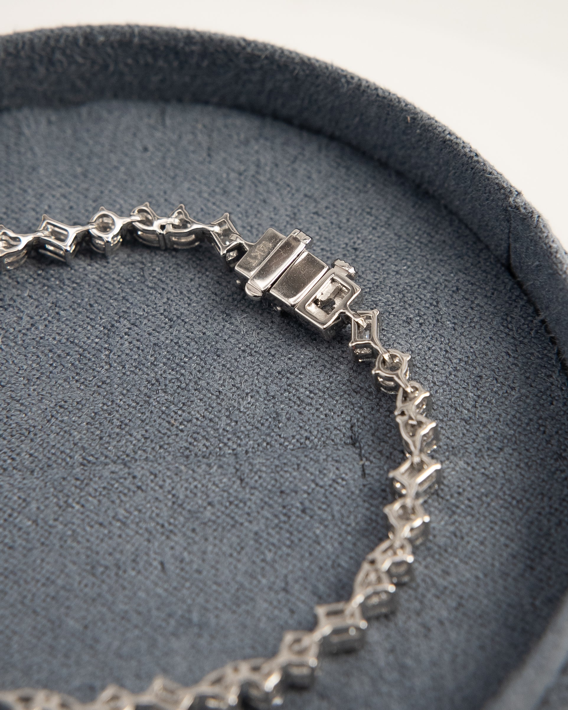 2.25ctw mixed cut diamond tennis bracelet 14k gold