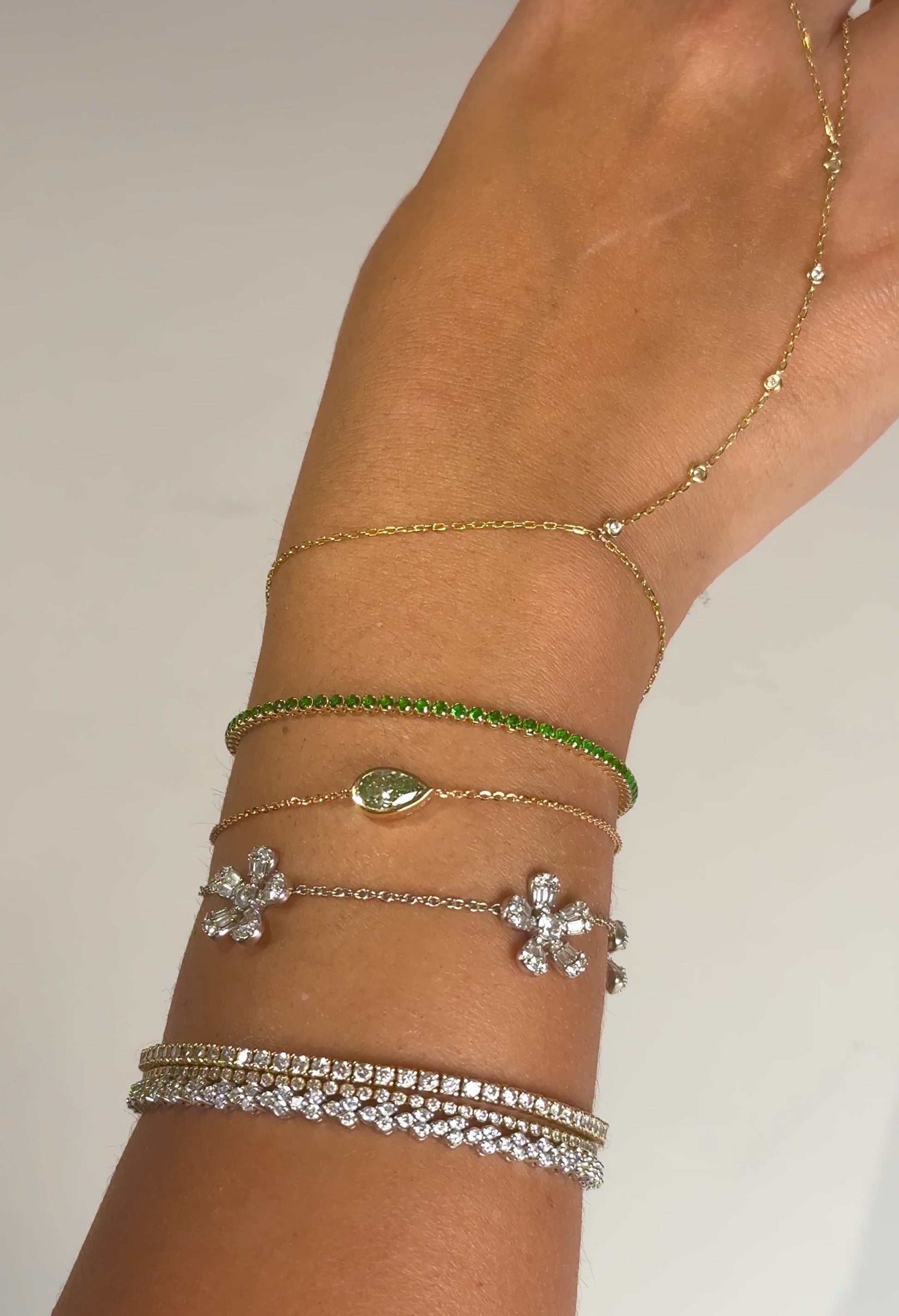 The Mend diamond bezel bracelet