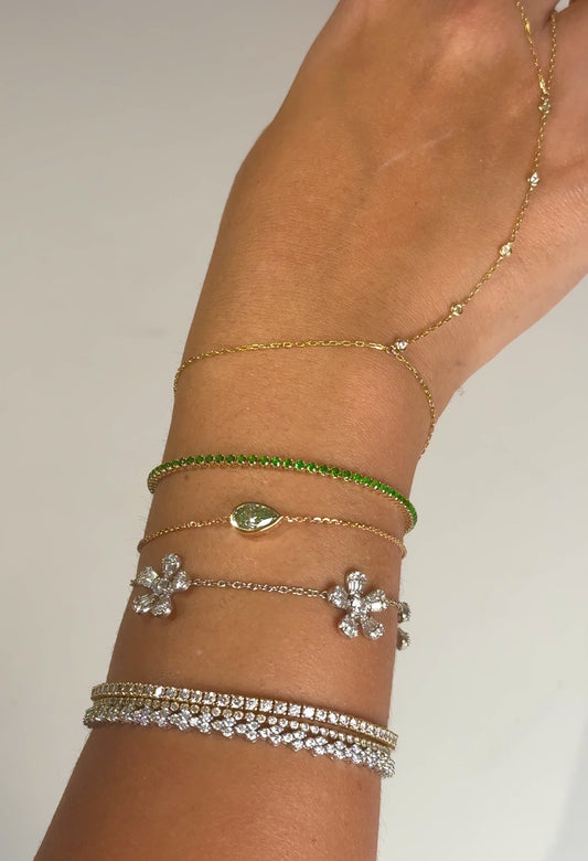 The Mend diamond bezel bracelet