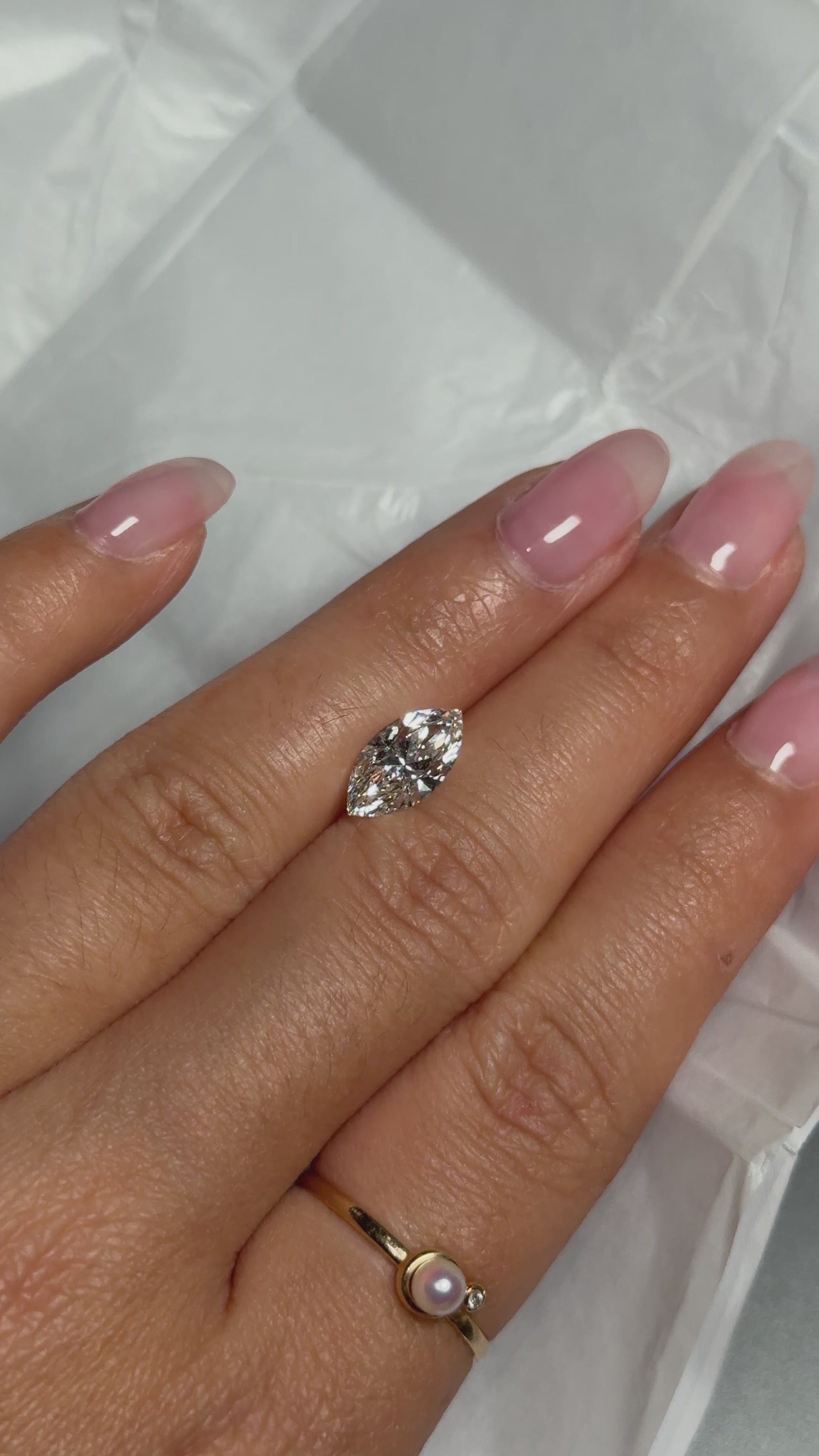 1.50ct F marquise VVS2 IGI certified
