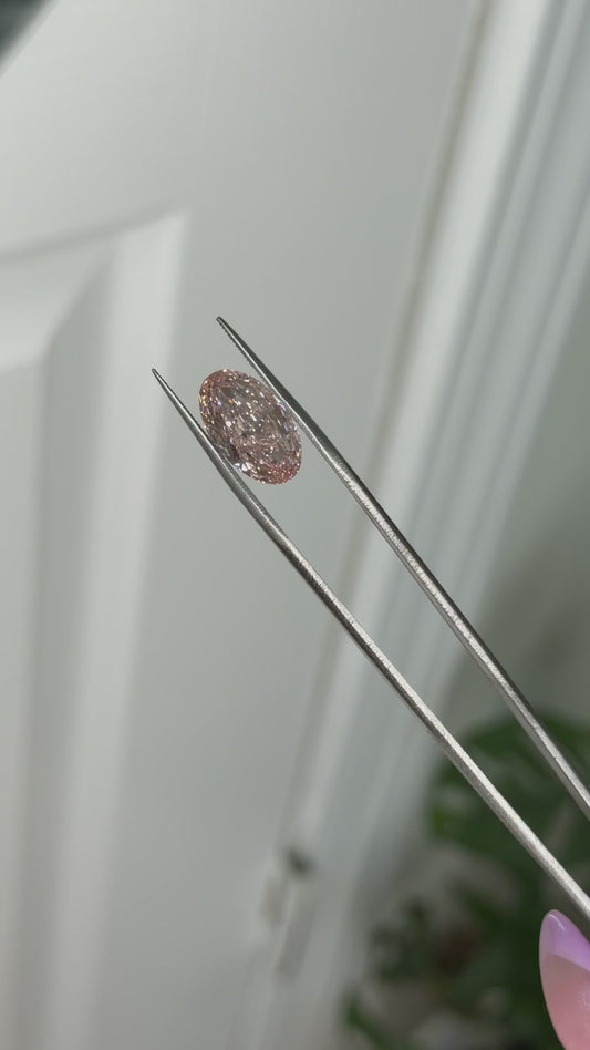 6.03ct oval pink VS1 - IGI Certified