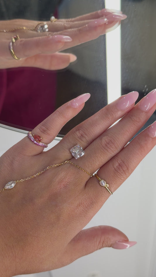 3.04ct cushion light pink VS2 IGI certified