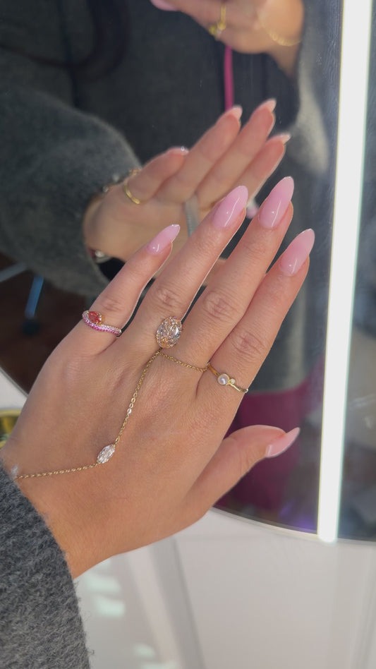 3.85ct fancy intense pink oval VS1 IGI certified