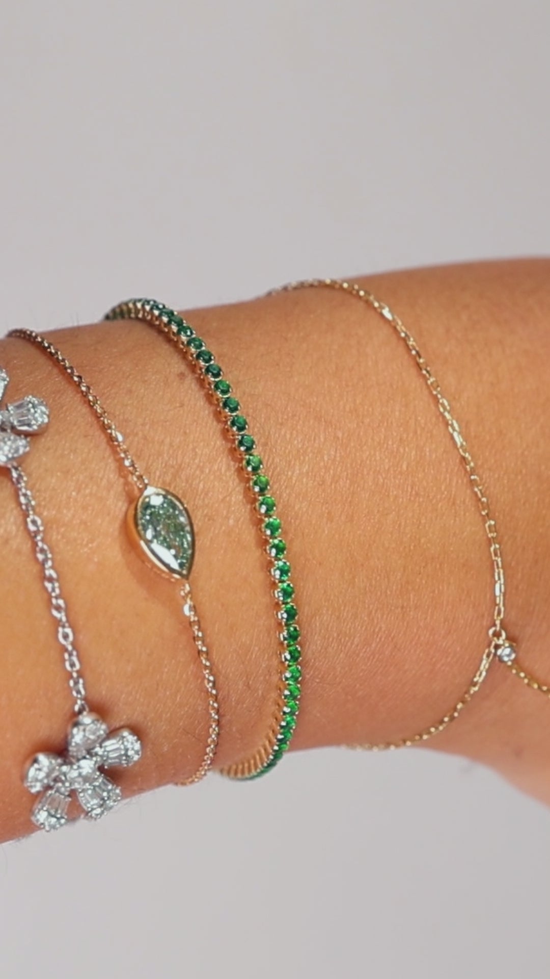 The Mend diamond bezel bracelet