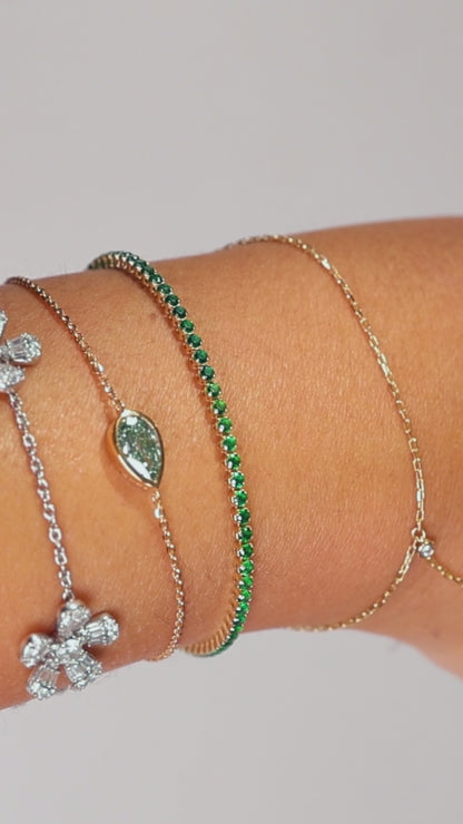 The Mend diamond bezel bracelet