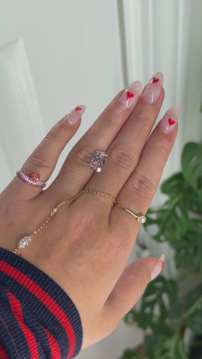3.00ct Radiant fancy intense pink VS2 - IGI CERTIFIED