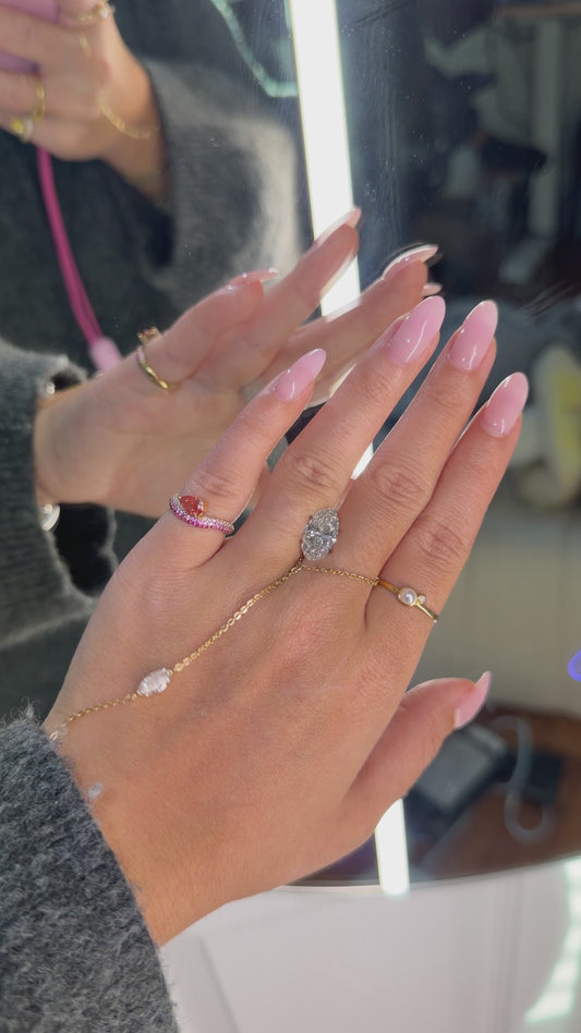 3.00ct moval H VS1 IGI certified