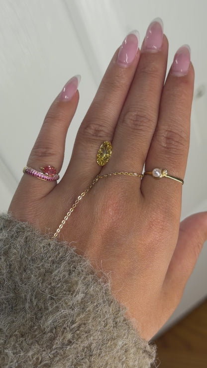 1.50ct canary moval VS1 IGI certified