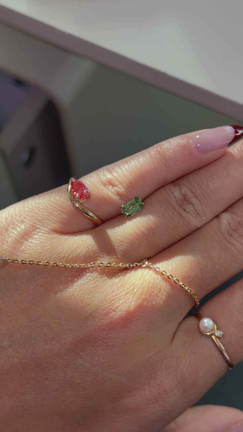 .57ct Ashoka criss cut green VS1 diamond IGI