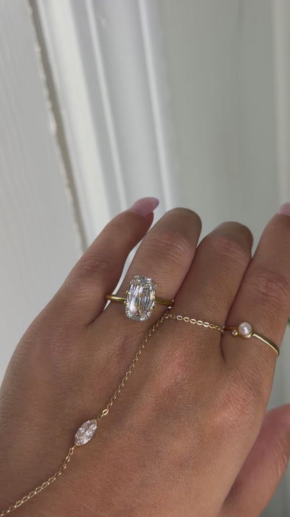 3.78ct ashoka cut H SI1 - IGI certified