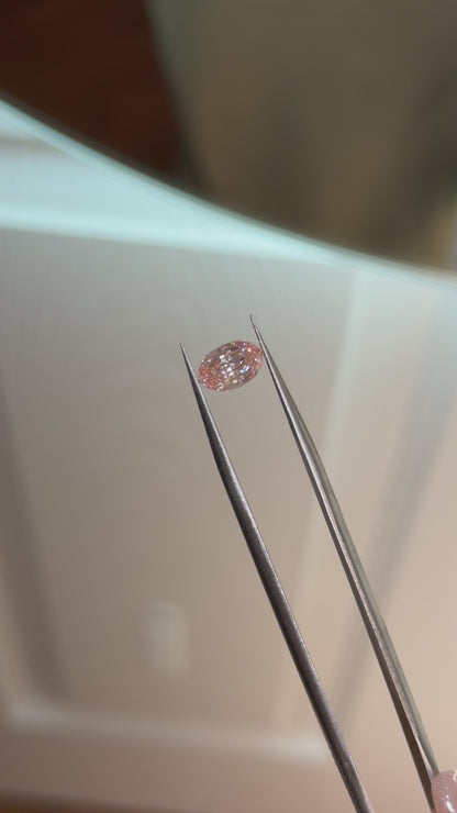 1.36ct step cut moval fancy pink VVS2