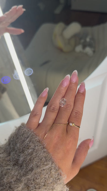 4.03ct pink oval VS1 IGI certified