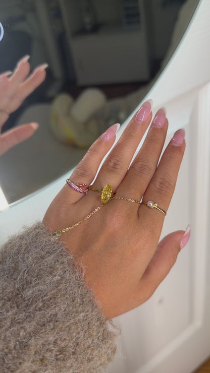 1.50ct canary moval VS1 IGI certified